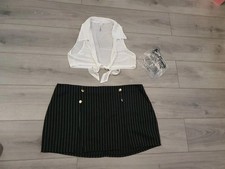 BNWOT Ann Summers Sexy Secretary Fantasy Dress Up Outfit Size XL 20-22 Full Set