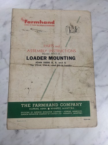 Farmhand parts assembly - parts, &