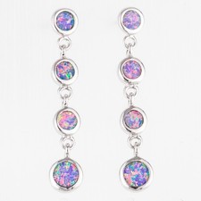 4 Round Lavender Purple Fire