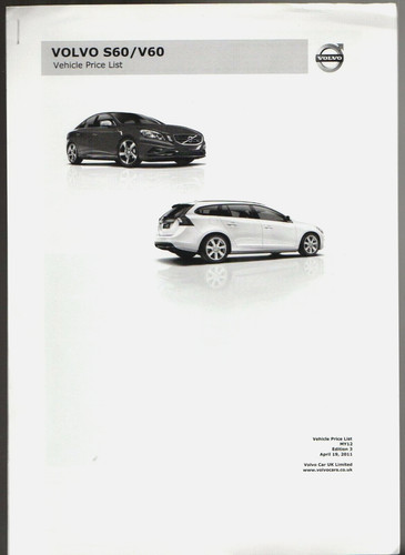 Volvo s60 v60 specifications - volvo,