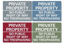Private Property No public