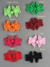 4 x  Butterfly Beaded Frog