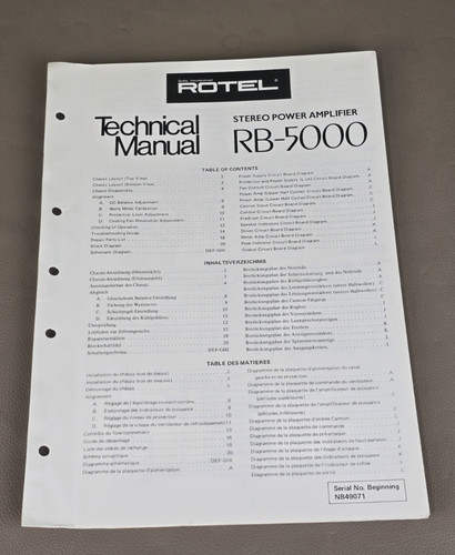 Rotel stereo power amplifier - power,
