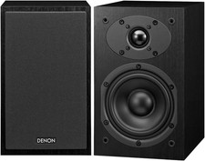 Denon Sc-M41 Blk Speakers, Black - Surround Sound Speaker Pair - **See Notes**