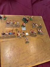 Vintage Metal Roman Soldiers Hand Painted  2.5 Cm