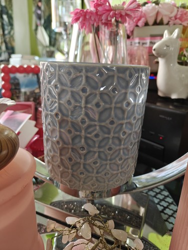 Retro grey ceramic - ceramic, plant