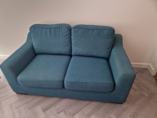 Teal seater sofa bed settee - 2,