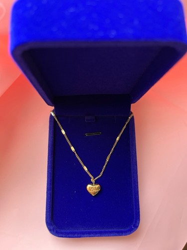 Love heart pendant gold plated - love,