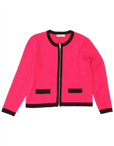 Zara womens full zip cardigan - full,