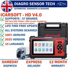 iCarsoft HD V4.0 Heavy Duty Truck HGV Diagnostic Scanner OBD Fault Code Reader