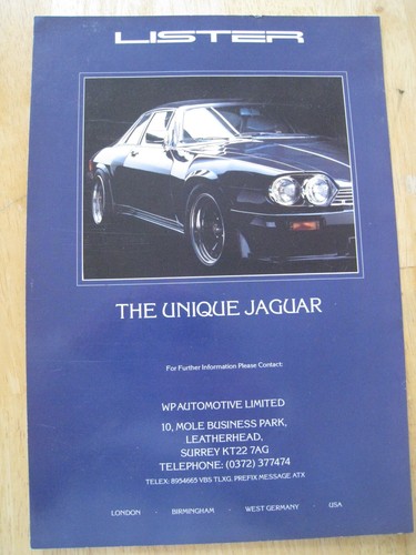 Lister the unique jaguar - lister,