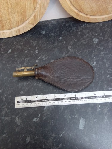 Antique leather brass gun - &,