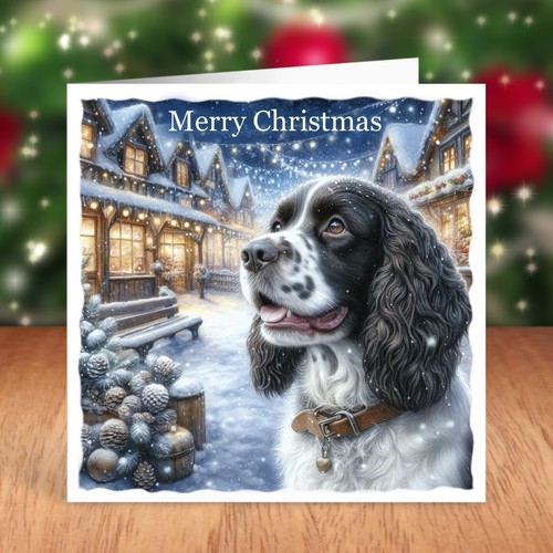 Springer spaniel dog christmas - springer,