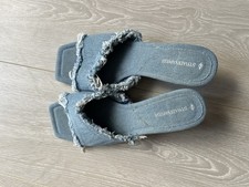 Stradivarius Denim Heel Shoes