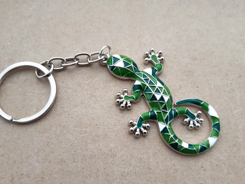 Keychain lizard pendant - keychain,