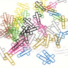 25x Cross Shaped Paper Clips