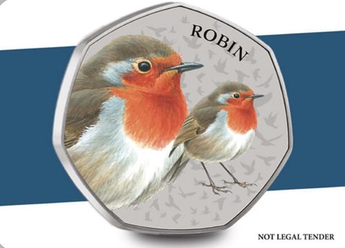 The robin commemorative coin - robin,
