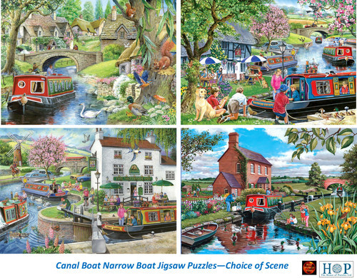 Narrowboat canal boat jigsaw - narrowboat,