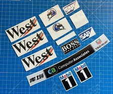 F1 Helmet Stickers David Coulthard Kit Full Size Helmet McLaren  2004