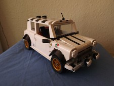 WHITE CUSTOM USING GENUINE LEGO PARTS WHITE MINI COOPER LIKE 10242 /AS RALLY CAR