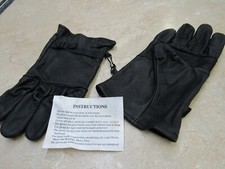 US GI Black Leather D3A Gloves