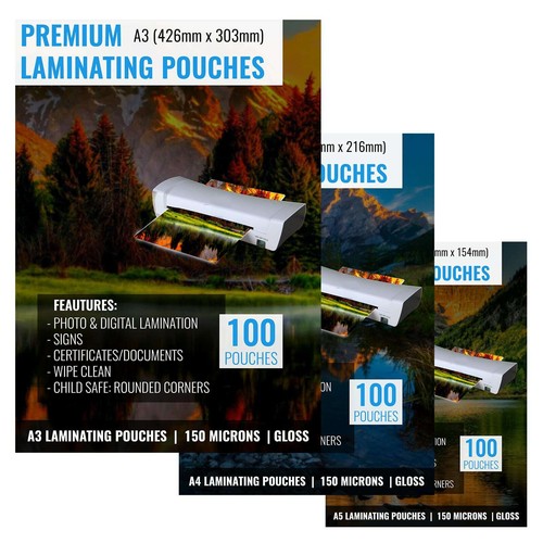Laminating pouches 150 micron - laminating,