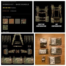 Carcajou Tactical complete Hybrid  molle chest rig/webbing system Crye multicam 