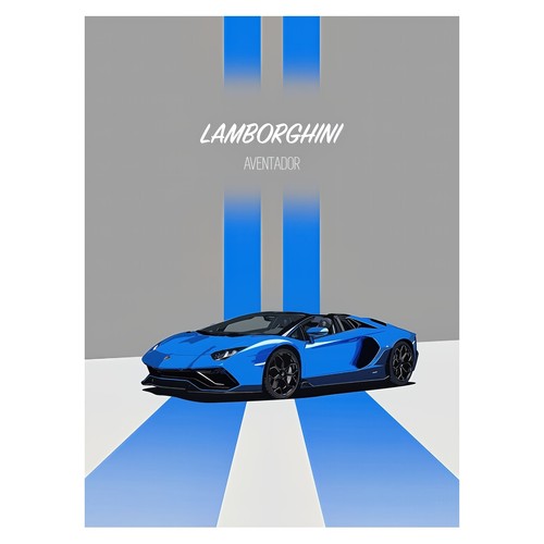 Blue lamborghini aventador - blue,