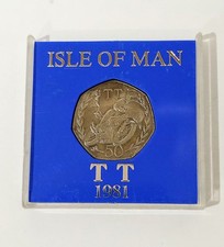 ISLE OF MAN TT  50p COIN 1981 .