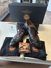 Joseph Cheaney & Sons James II Wingcap Brogue Blk Burgundy & Grey Calf Leather