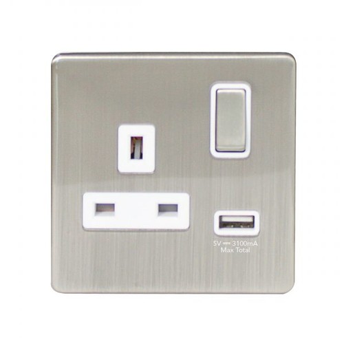 Brushed stainless steel - brushed,