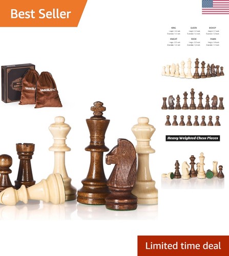 Strategic wooden chess pieces - wooden,