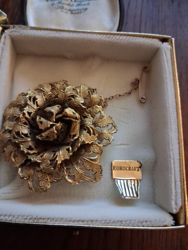 Corocraft vintage brooch - corocraft,