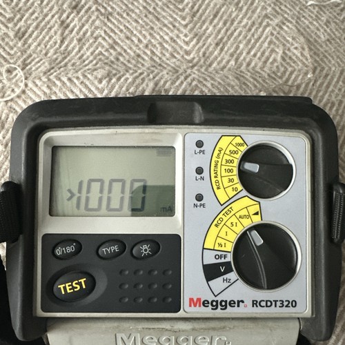 Megger rcdt320 rcd voltage - megger,
