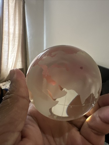 Glass globe earth continents - glass,