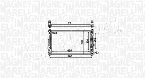 Radiator marelli fits - radiator, a4
