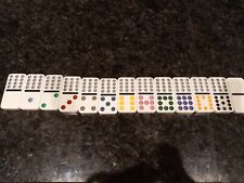 Double twelve 12 Dominoes mexican  SPARE JUMBO COLOUR DOT Select Your own Domino