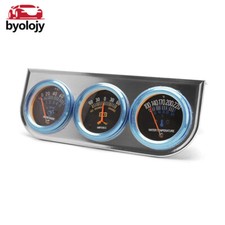 52mm chrome car 3in1 - chrome, triple