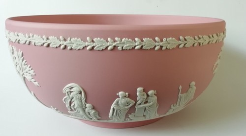 Wedgwood pink jasperware - jasperware, bowl