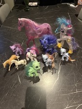 My Little Pony Unicorns Bundle Various Sizes Pink Horse/2x Horses Good Cond