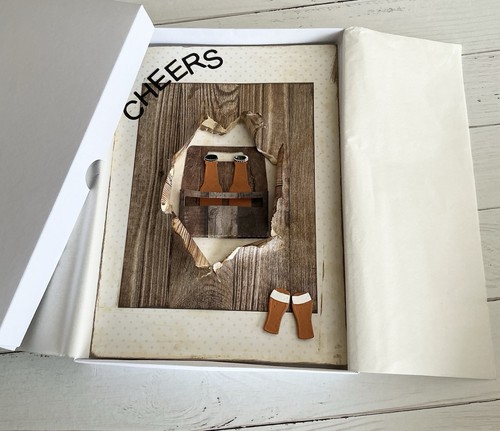 Greeting card embellished - card,