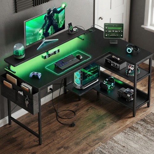 Modern corner gaming desk - desk, with