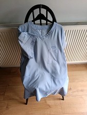 2x Large NHS Medical Compliant Reversible Light Blue Scrub Tunics