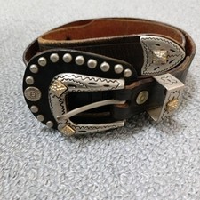 LA Rocka Studded Leather Belt