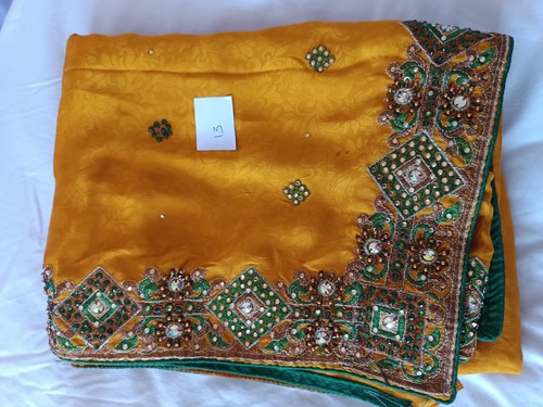 Gold and green - saree, sari