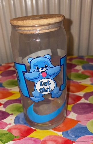 Clear glass drinking tumbler - clear,
