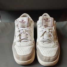 Replay White Green Trainers