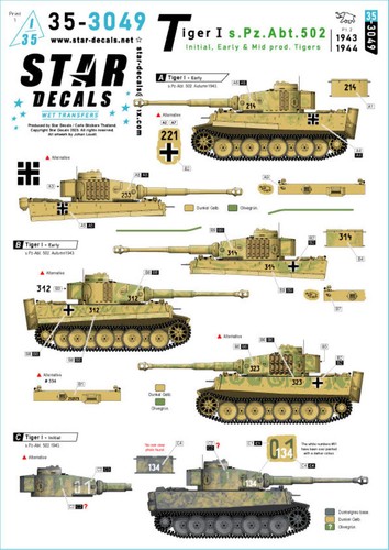 Star decals 3049 35 - star, 1:35