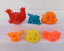 6 x Plastic Toy Mini Boglins