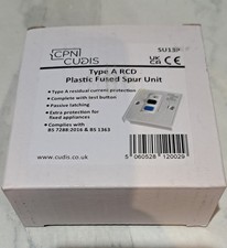 CPN Cudis 13A RCD Fused Spur 30mA White - SU13P 